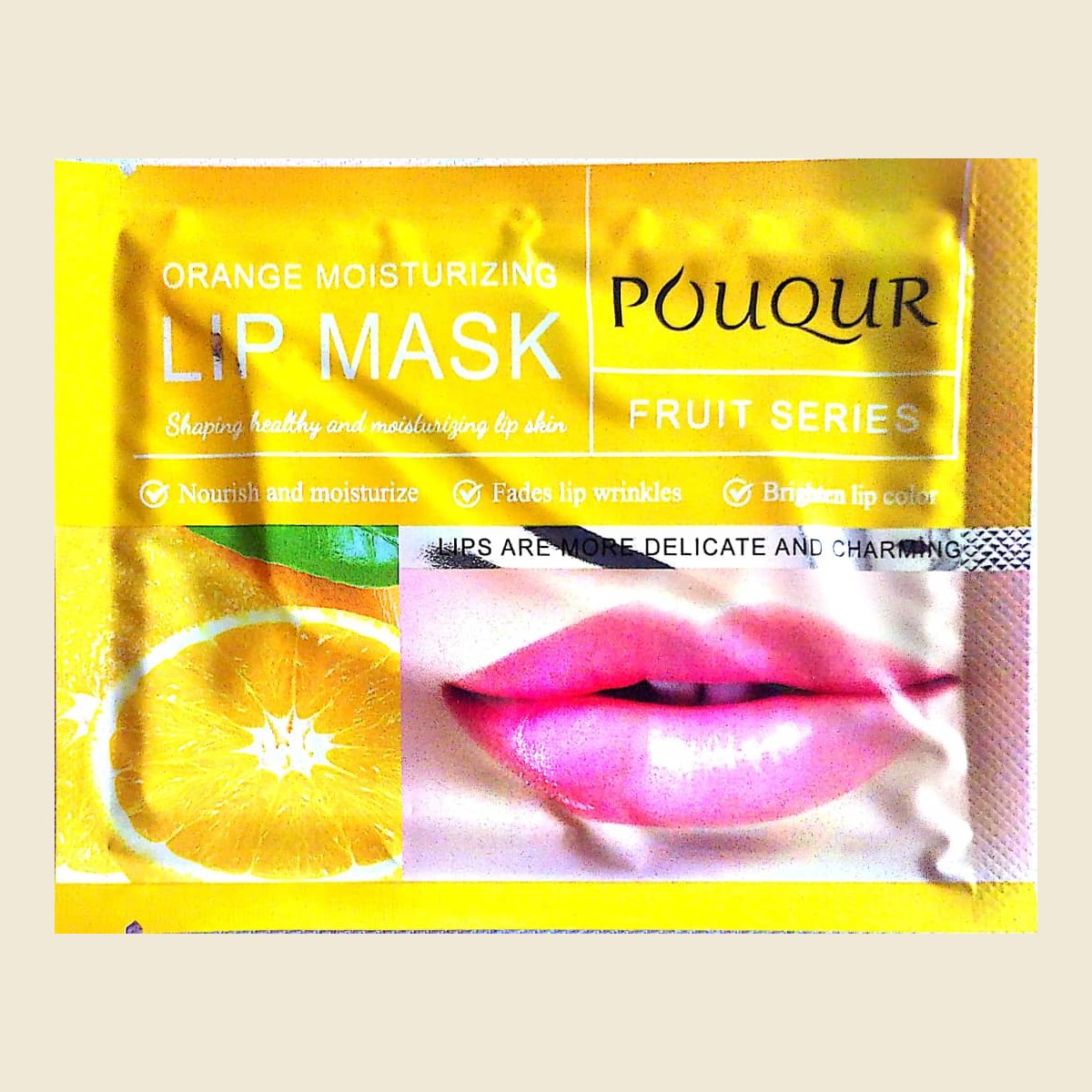 POUQUR Orange Moisturizing Lip Mask - Mixte - Kallos by Aphrodite