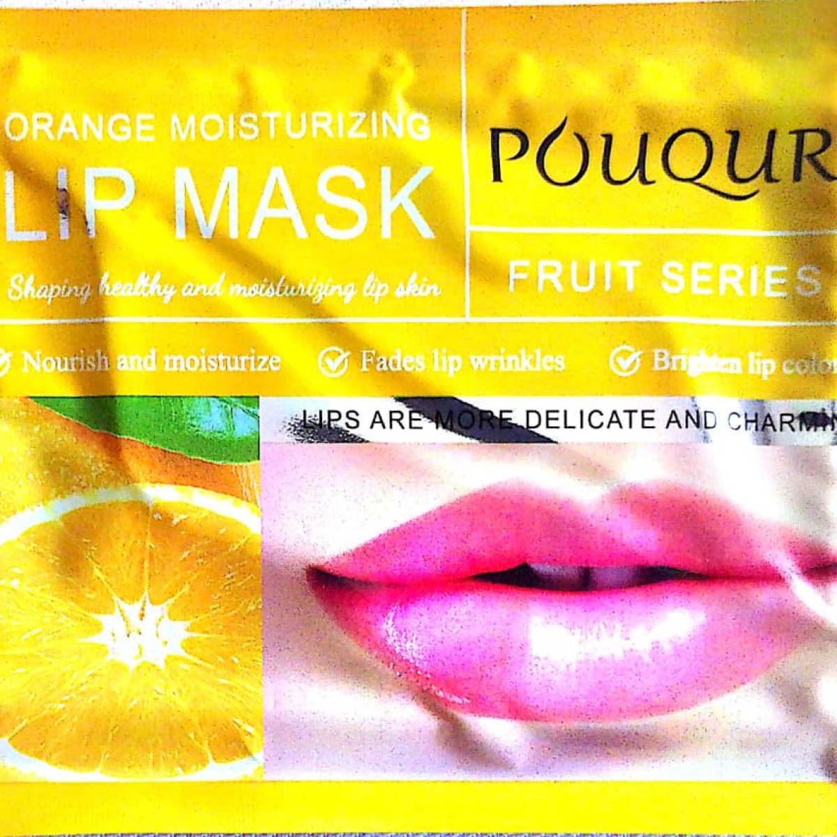 POUQUR Orange Moisturizing Lip Mask - Mixte - Kallos by Aphrodite