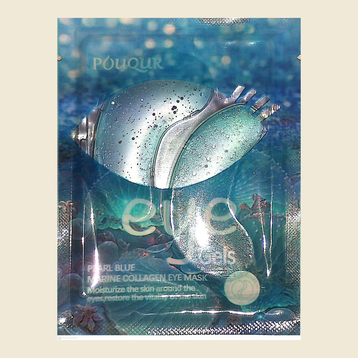 POUQUR Pearl Blue Marine Collagen Eye Mask - Mixte - Kallos by Aphrodite